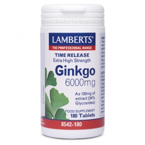 Lamberts Ginkgo Biloba 6.000 mg 180 tabletas.